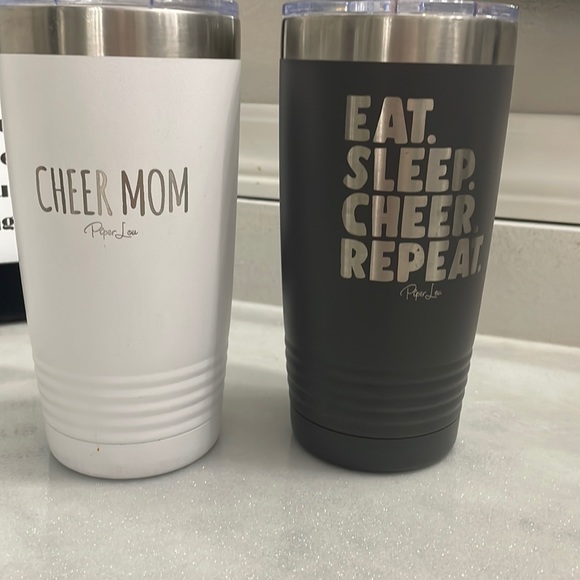 Cheer Mom and Daughter 20oz stainless steel cups - Picture 2 of 4